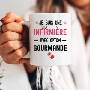mug infirmière option gourmande