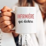 mug infirmière qui déchire