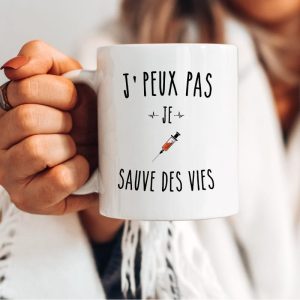 mug je peux pas je sauve des vies