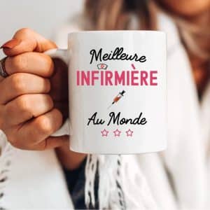 mug infirmière meilleure infirmière au monde