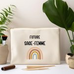 pochette future sage-femme boho femme