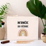 pochette infirmiere qui dechire boho style boheme arc-en-ciel