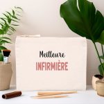 pochette meilleure infirmiere femme