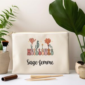 pochette meilleure sage-femme boheme boho femme