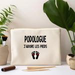 pochette podologue j'adore les pieds
