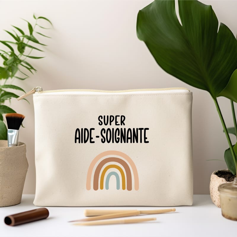 pochette super aide-soignante boho femme