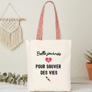 sac infirmière belle journée pour sauver des vies