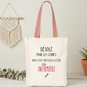 sac infirmière désolé pour les cernes