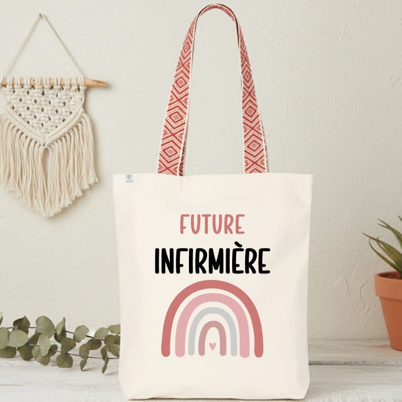 sac future infirmière arc-en-ciel
