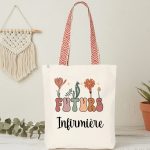 sac future infirmière bohème fleurs boho