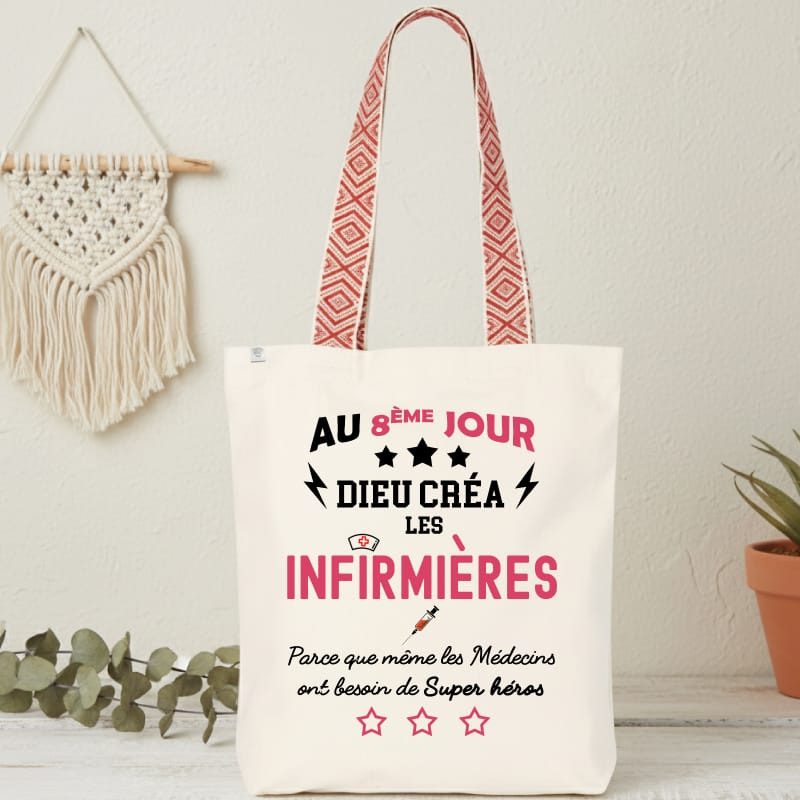sac infirmière Dieu créa les infirmières
