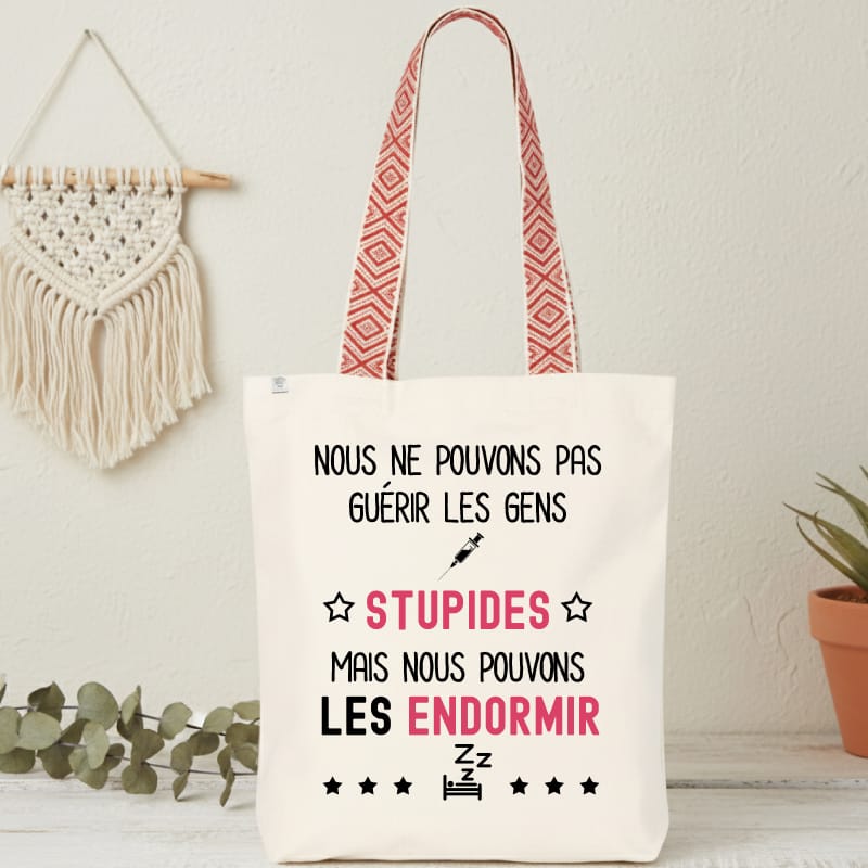 sac infirmière pas guerir gens stupides