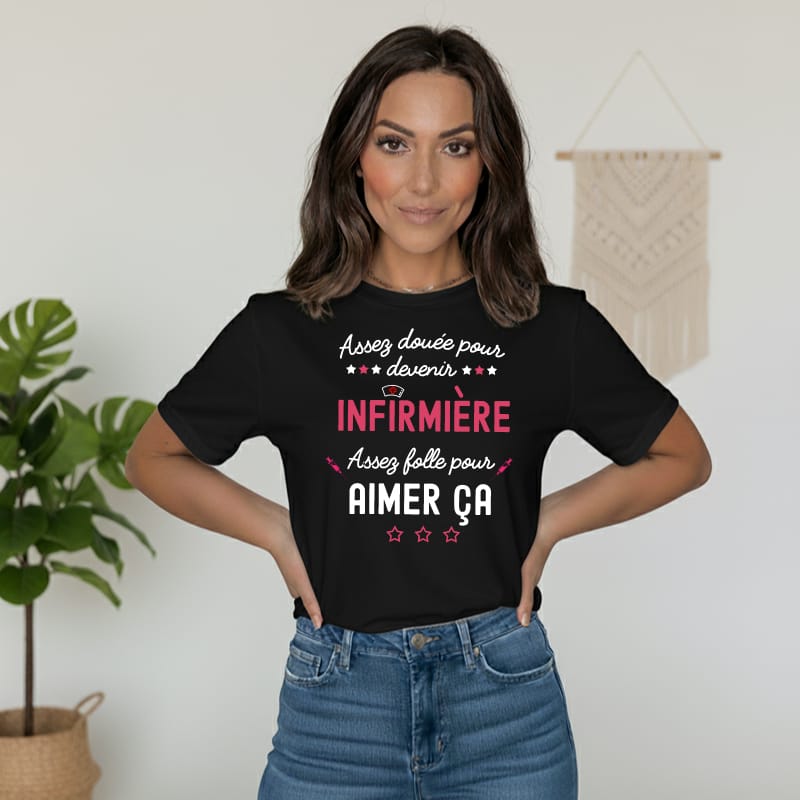 t-shirt assez douée pour devenir infirmière – Image 3