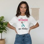 t-shirt infirmière qui déchire dab