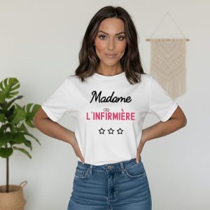 t-shirt madame infirmière