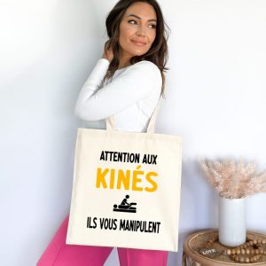 Tote bag attention kinés ils vous manipulent