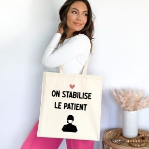 Tote bag chirurgienne on stabilise le patient