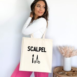 Tote bag chirurgienne scalpel