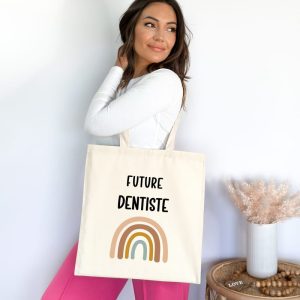 Tote bag future dentiste boho femme