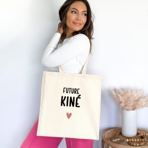 Tote bag future kiné cœur femme