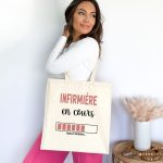 tote bag infirmière en cours veuillez patienter