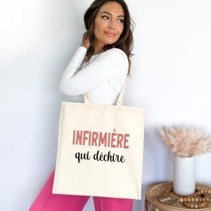 tote bag infirmière qui déchire
