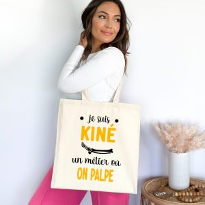 Tote bag kiné métier ou on palpe