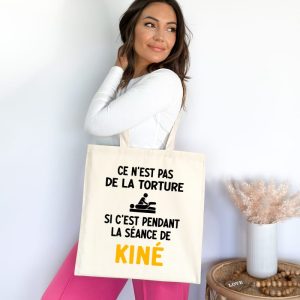 Tote bag kiné pas torture séance kiné