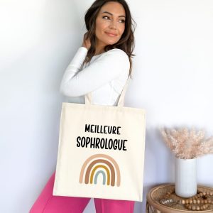 Tote bag meilleure sophrologue boho femme