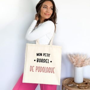 tote bag mon petit bordel de podologue