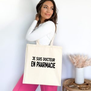 Tote bag pharmacienne docteur en pharmacie