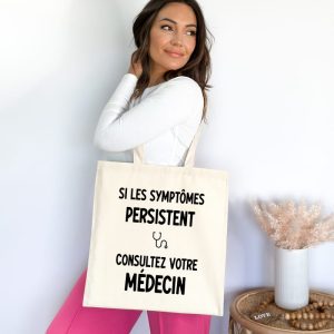 Tote bag pharmacienne symptômes persistent consultez médecin