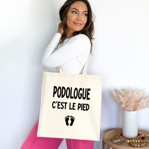 Tote bag podologue c'est le pied