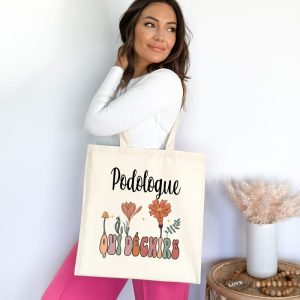 Tote bag podologue qui déchire boheme boho femme