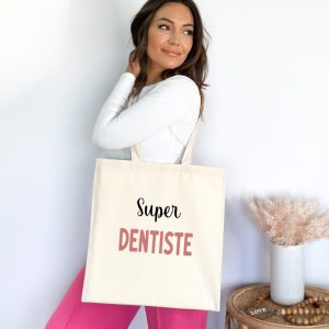 Tote bag super dentiste femme