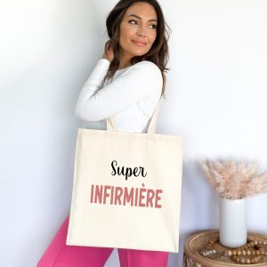 tote bag super infirmière