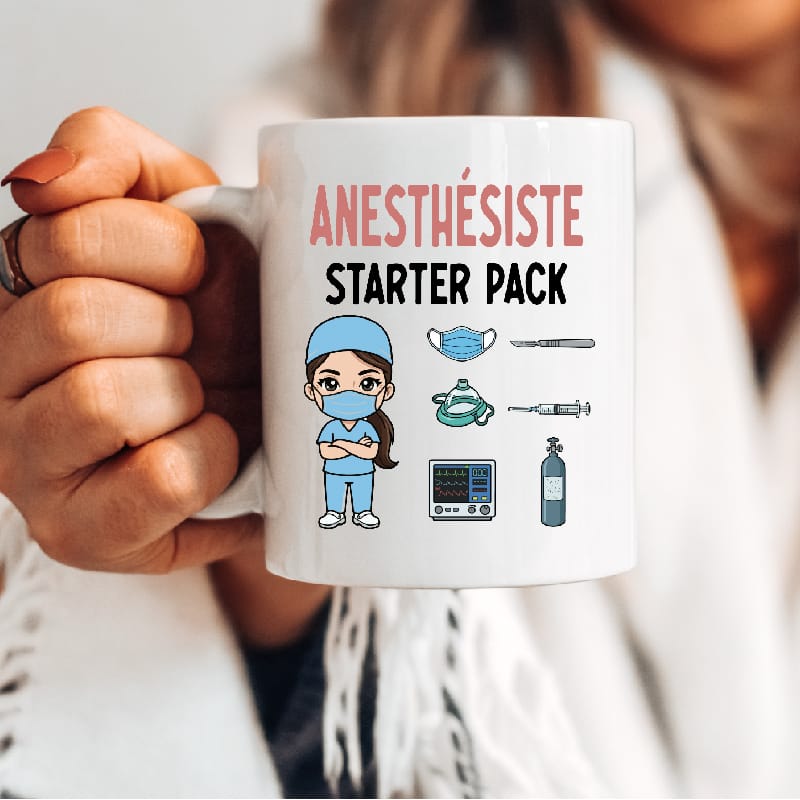 Mug Anesthésiste starter pack femme